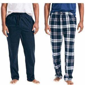 Nautica Mens Cozy Pants 2-pack Blue S